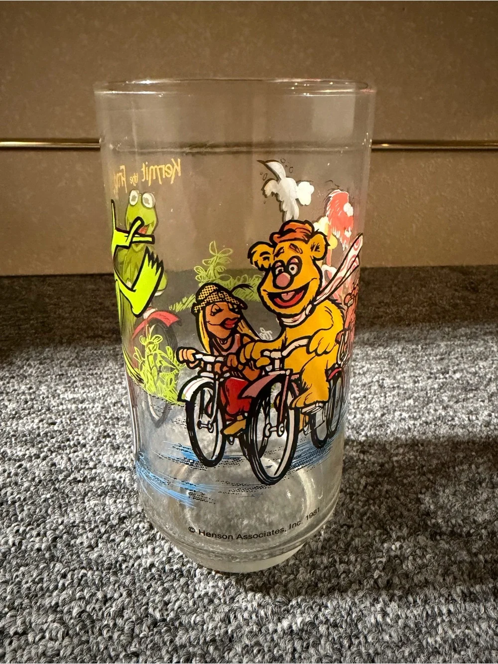 McDonald's 1981 The Great Muppet Caper Character Glass - Kermit & Friends